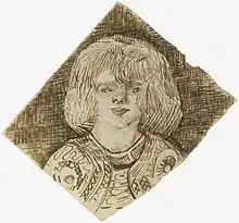 Head of a Girl, Late June 1888Reed pen and ink on wove paper, 18 x 19.5 cmGuggenheim Museum