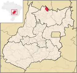 Location in Goiás state