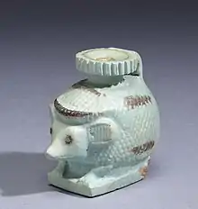 Greco-Egyptian faience hedgehog, 6th century BC