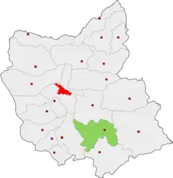 Location of Hashtrud County in East Azerbaijan province