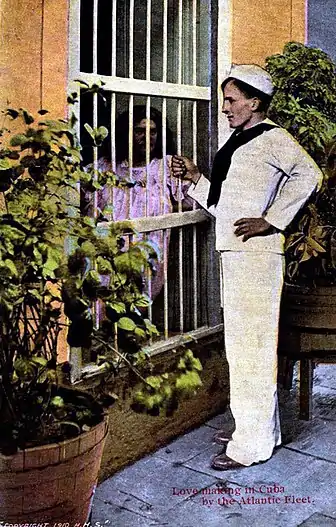 Havana - American Sailor and Cuban señorita