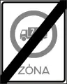 E-031End of no trucks over 7.5 tons zone