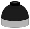 Illustration of cylinder shoulder painted black for nitrogen