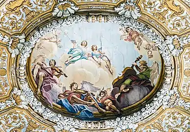 Angels musicians in glory by Louis Dorigny