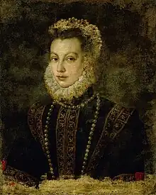 Portrait of Elizabeth of Valois, by Sofonisba Anguissola (collection Prado)