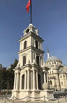 Tophane Clock Tower in Istanbul (circa 1848)