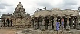 Mahadeva Temple at Itagi, Koppal district in Karnataka, also called Devalaya Chakravarti, 1112 CE, an example of dravida articulation with a nagara superstructure.