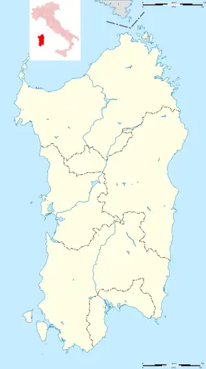 Sulci is located in Sardinia
