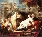 Jean-Honoré Fragonard - Psyche Showing Her Sisters Her Gifts from Cupid (1753)