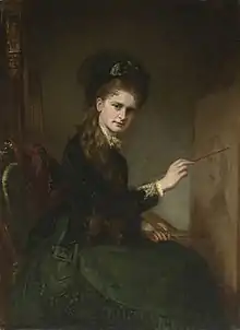 Jennie Byrd Bryan by George Peter Alexander Healy, an 1874 portrait of Bryan's daughter, which is now in the collection of the Virginia Museum of Fine Arts