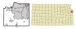 Location of Countryside, Kansas
