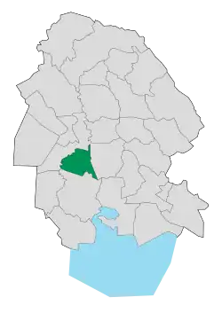 Location of Karun County in&nbsp;Khuzestan&nbsp;province
