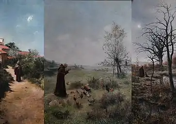 The Triptych of The Legende Of Saint François - 1882