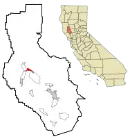 Location within Lake County and California
