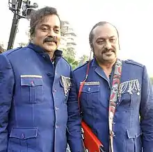 Hariharan and Leslee Lewis at the launch of their album Once More (2012)