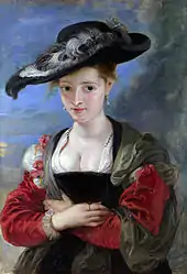 Rubens: Portrait of Susanna Lunden (aka.Susanna Fourment with Straw Hat, 1622-1625Note: She is wearing a felt hat, not a straw hat.