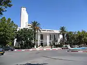 Jijel Town Hall (originally Hotel de Ville de Djidjell, 1936, by Guérineau and Bastélica) integrated early modernist aesthetics