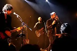 The Wanton Bishops, Les Rendez-Vous Soniques concert, Saint-Lô, 14 November 2015. Nader Mansour (right)