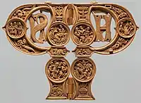 Letter P with the Legend of Saint Philip, Netherlandish, 1500–06. Height (open): 7.1&nbsp;cm, The Cloisters, New York