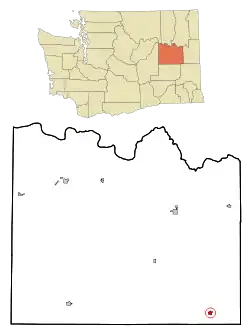 Location of Sprague, Washington