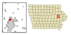 Location in the State of Iowa