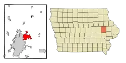 Location in the State of Iowa