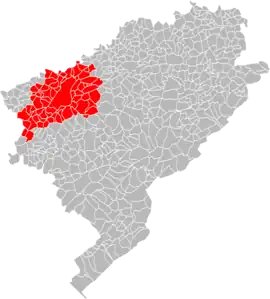 Location in the Doubs department