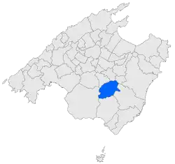Location within Mallorca