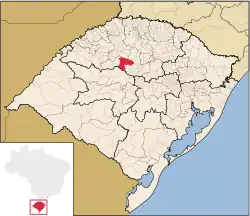 Location of Cruz Alta