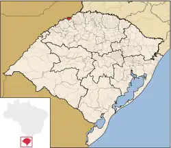 Location of Doutor Maurício Cardoso in Rio Grande do Sul