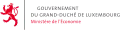 Logo of the government of Luxembourg featuring a red lion