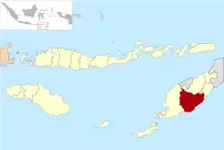 Location within East Nusa Tenggara