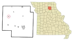 Location of Ethel, Missouri