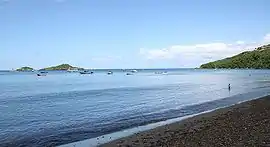 Malendure Beach and the Pigeon Islets
