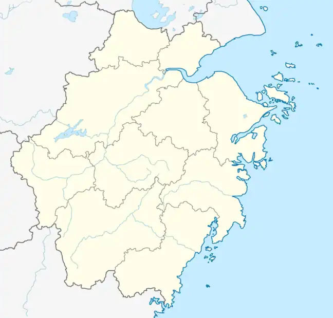 Linhai is located in Zhejiang