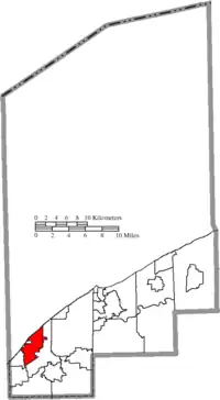 Location of Eastlake in Lake County