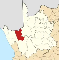 Location in the Northern Cape