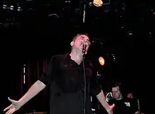 Stewart performing in 2015 with the Pop Group