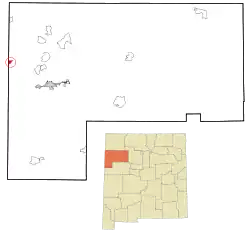 Location of Tse Bonito, New Mexico