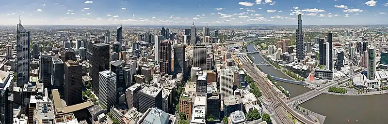 Image 79Melbourne Skyline from Rialto tower, Australia (from Portal:Architecture/Townscape images)