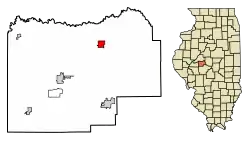Location in Menard County, Illinois