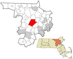 Location in Middlesex County, Massachusetts