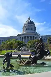 Fountain of the Centaurs (ca. 1926), Missouri State Capitol,Jefferson City, Missouri