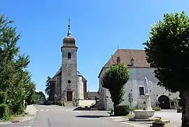 The church in Montagney