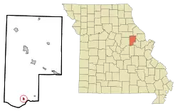 Location of Rhineland, Missouri