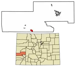 Location in Montrose County, Colorado