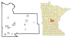 Location of Lastrup, Minnesota