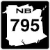 Route 795 marker