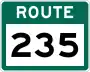 Route 235 marker