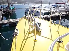 Anchor gear and pulpit rail